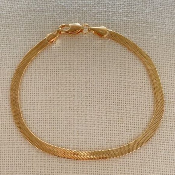 Jewelry - Herringbone Bracelet, Gold Filled Bracelet, Delicate Bracelet, Gold Bracelet